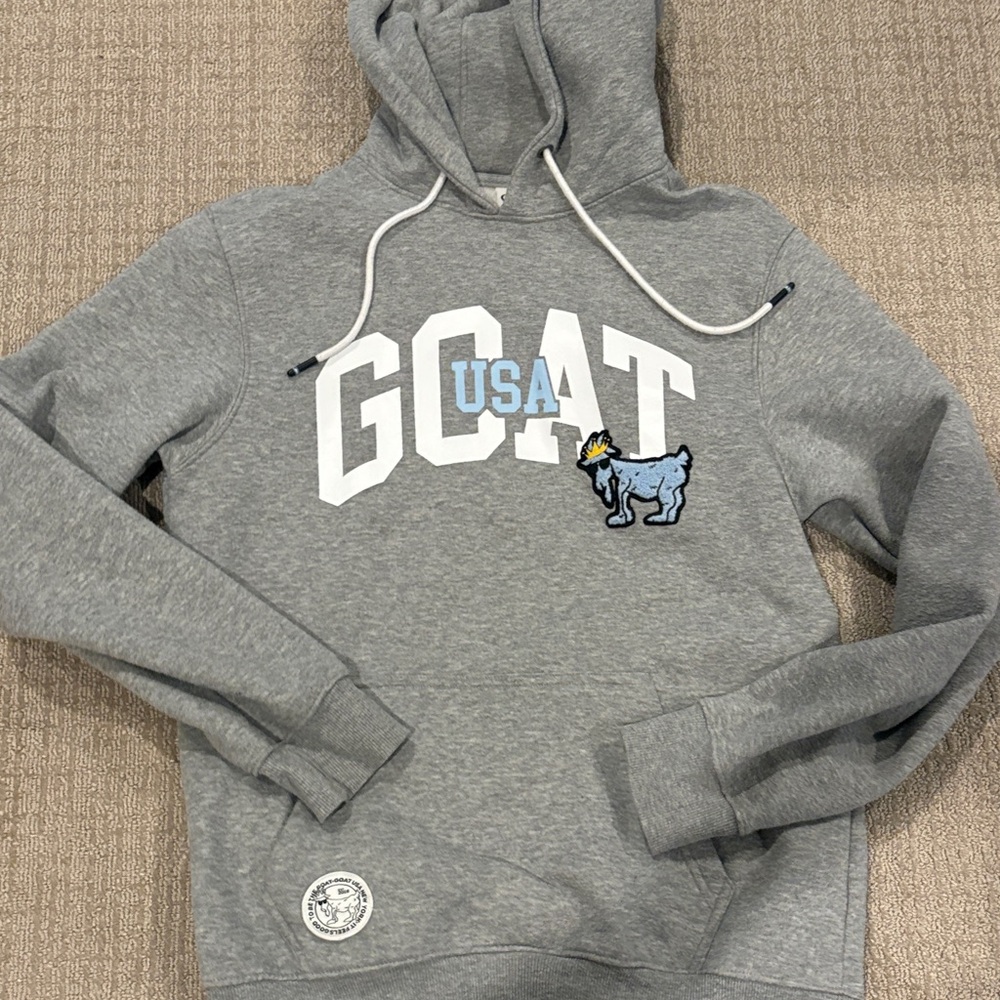 Gray GOAT USA Hoodie - Picture 2 of 4